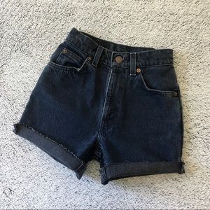 Vintage Levi’s Dark Denim High Rise Jean Shorts
